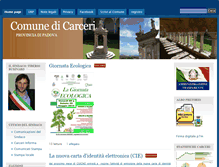Tablet Screenshot of comune.carceri.pd.it